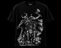 Viking Warrior Black Oversized Graphic T-Shirt