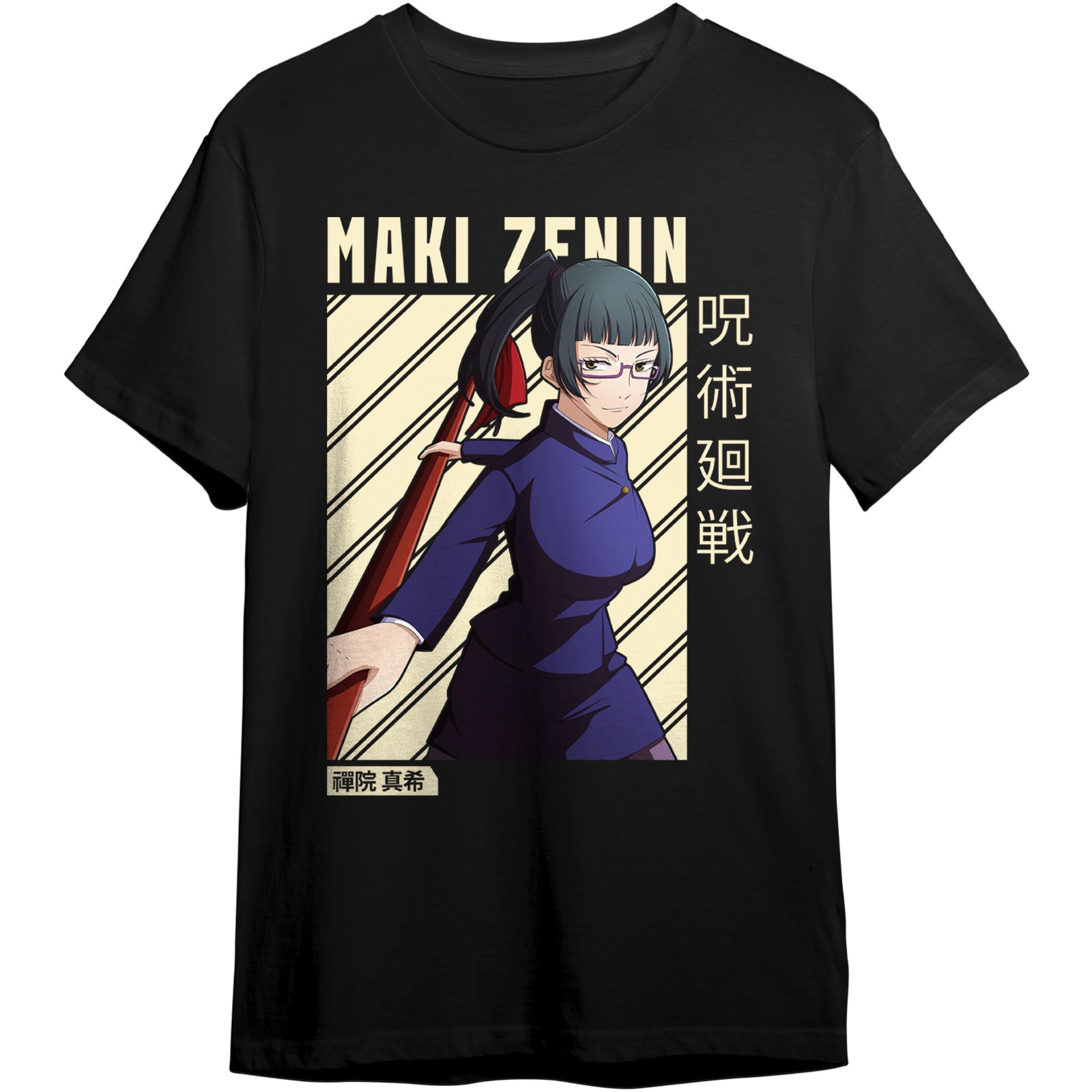 Maki Zenin Anime Warrior Graphic T-Shirt