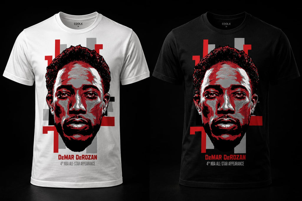 Redline Basketball Portrait Graphic T-Shirt