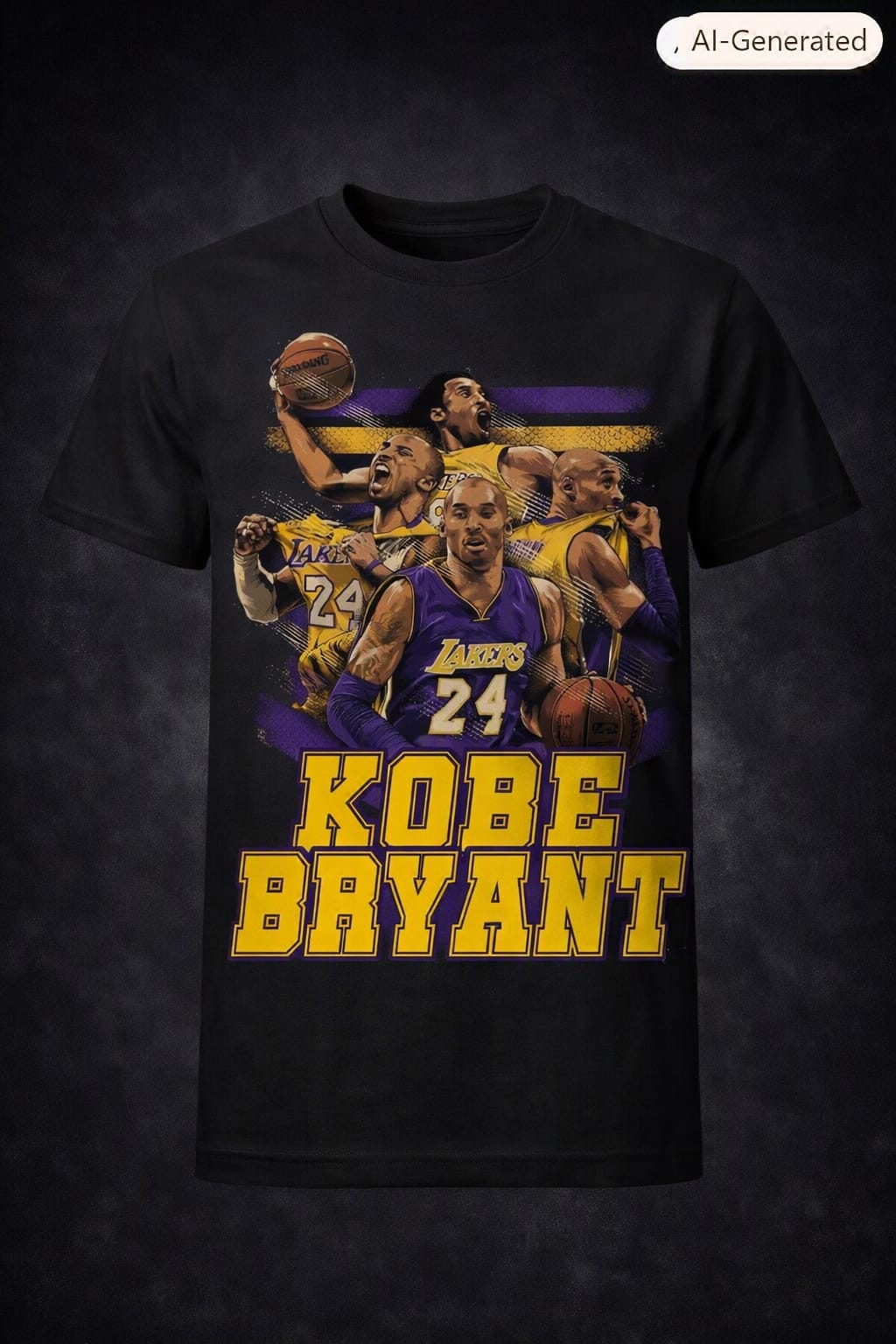 Basketball Legend Tribute Graphic T-Shirt