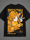 Zenitsu Thunder Anime Back-Print T-Shirt
