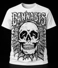 Cannabis Skull Botanical Graphic T-Shirt