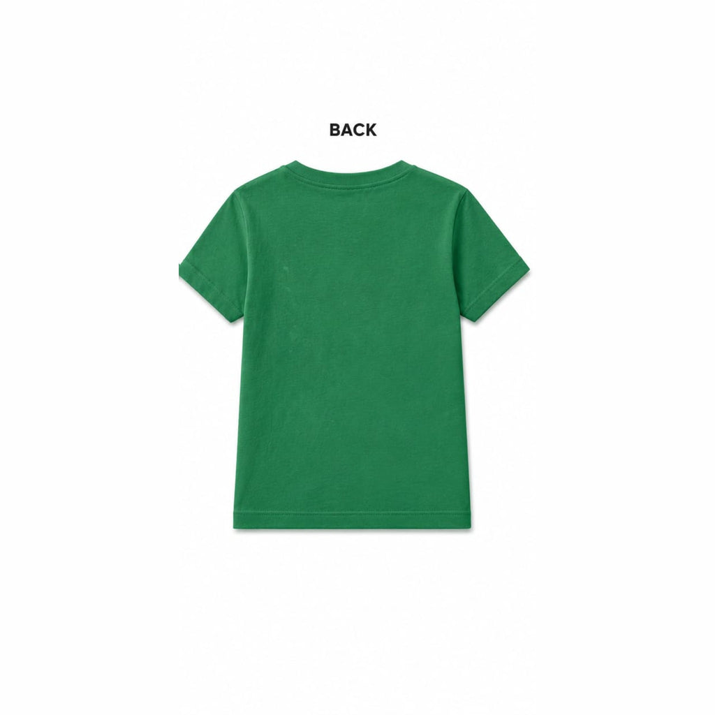 COOLX Surfer Beaver Kids T-Shirt in green, back