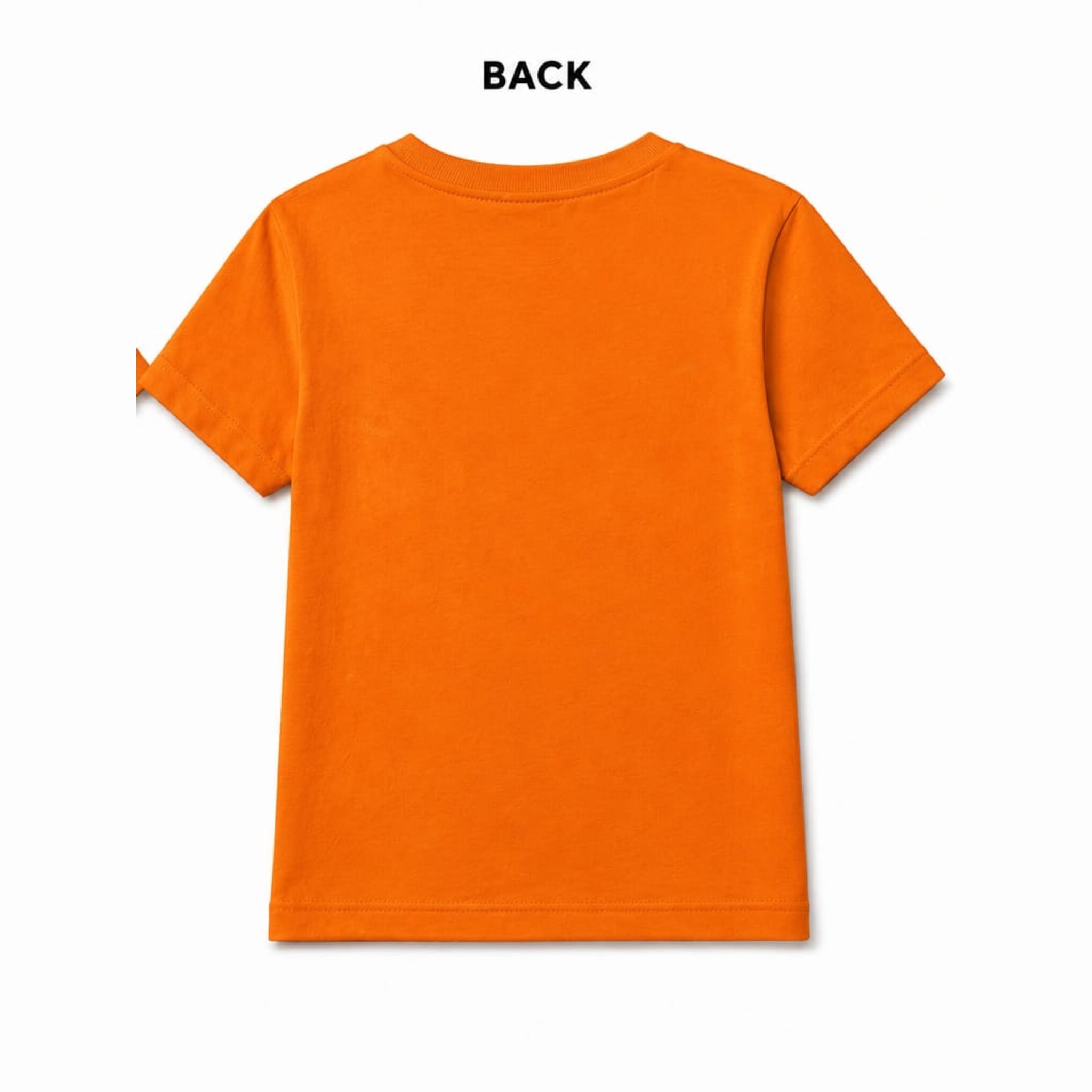 COOLX Mechanic Bird Kids T-Shirt in orange, back