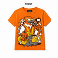 COOLX Mechanic Bird Kids T-Shirt in orange, front