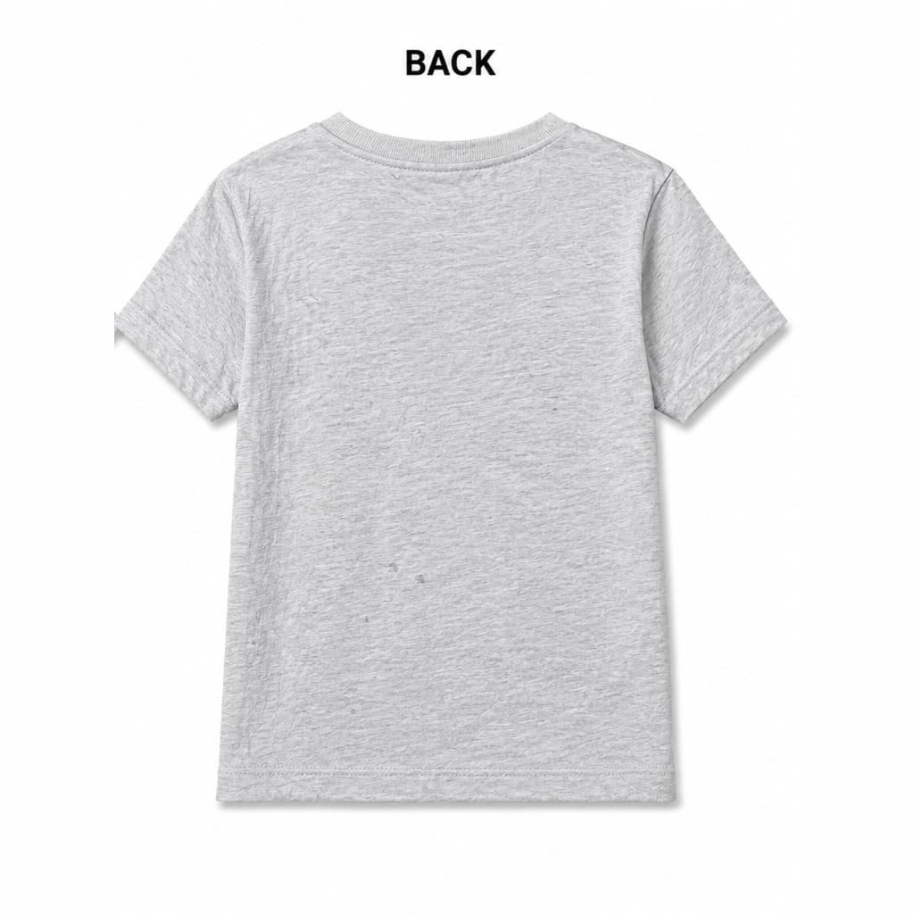 COOLX Little Boss Kids T-Shirt in grey, back