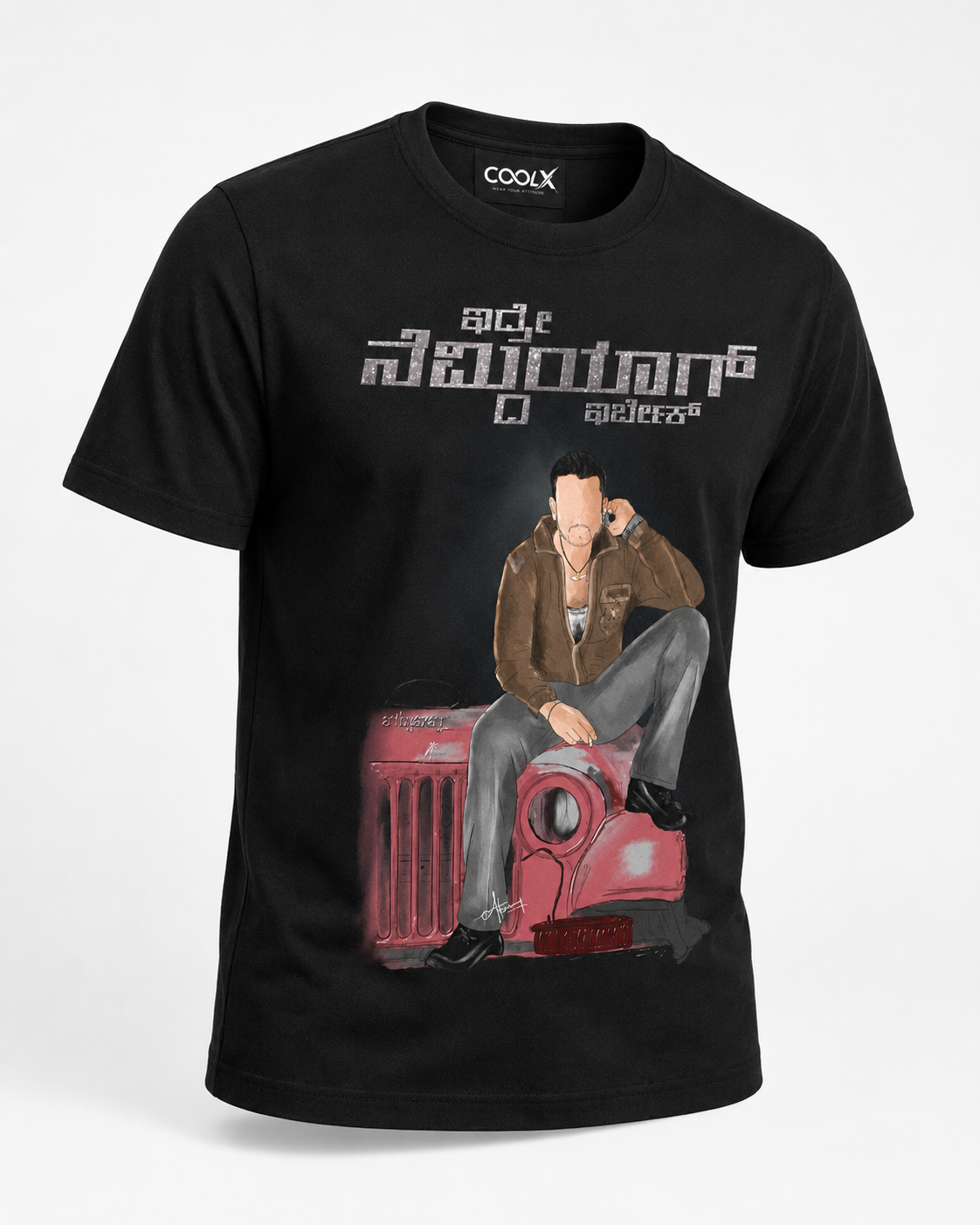 Kannada Attitude Graphic Black T-Shirt – COOLX