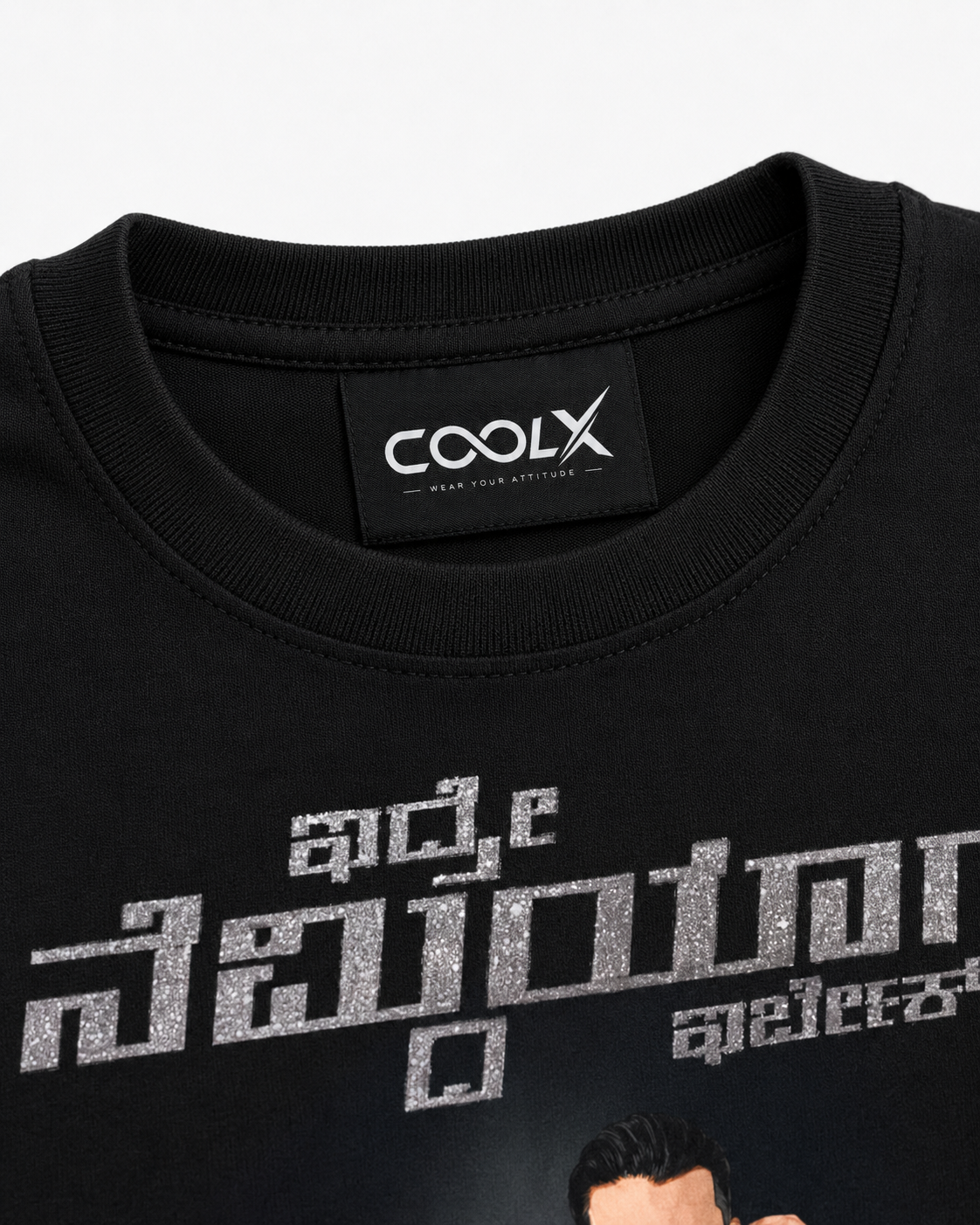 Kannada Attitude Graphic Black T-Shirt – COOLX