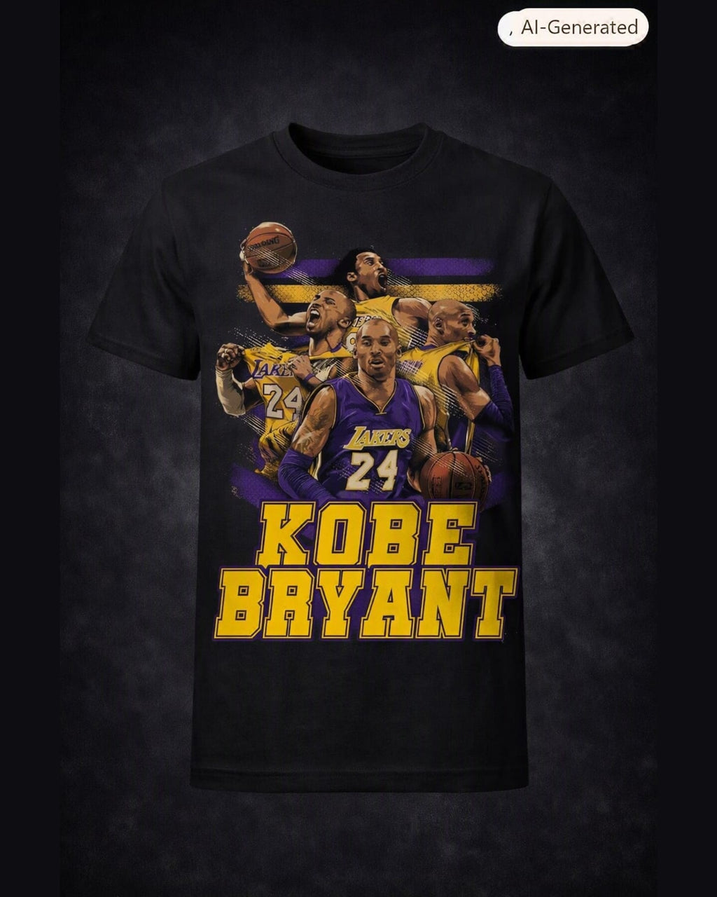 Basketball Legend Tribute Graphic T-Shirt