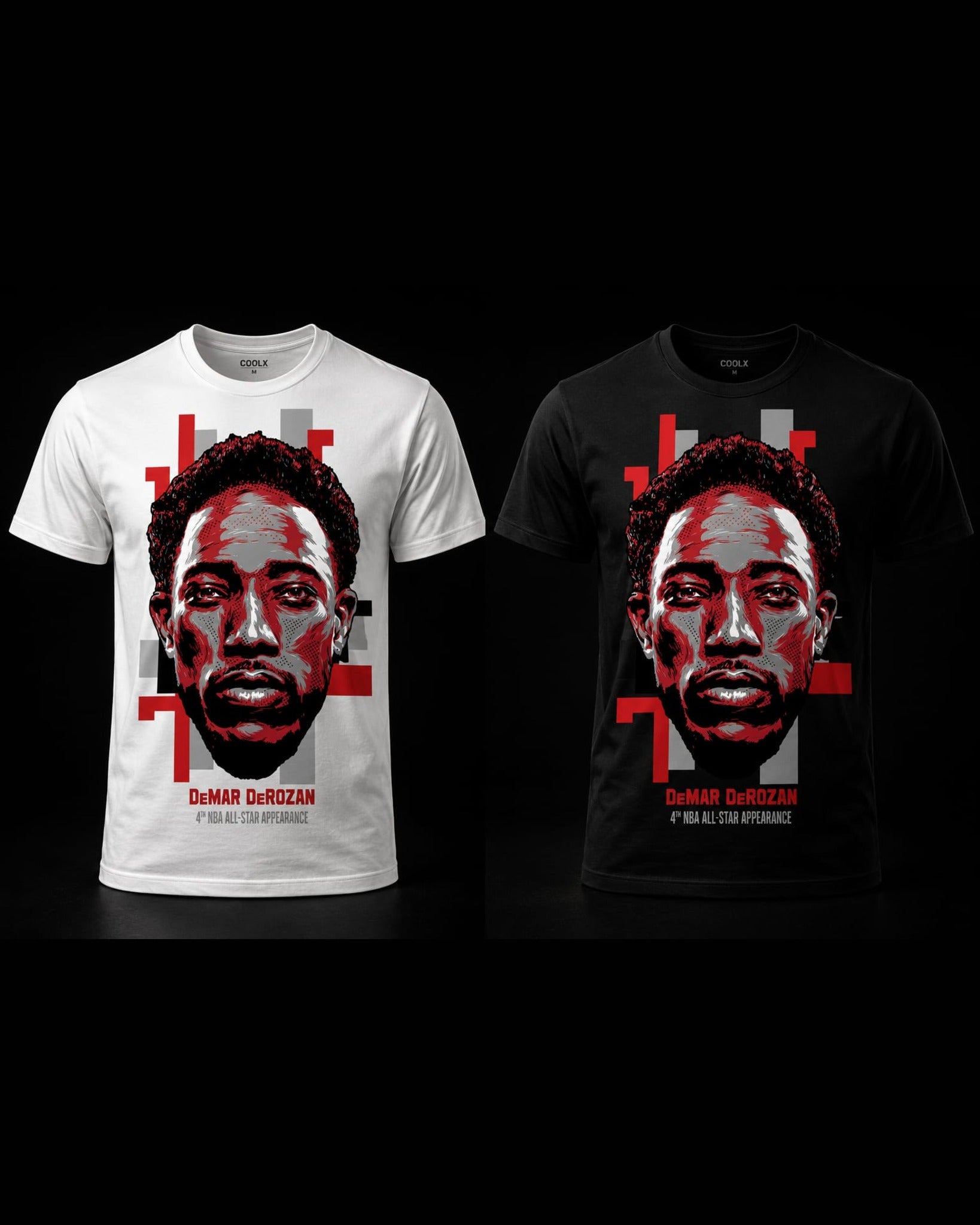 Redline Basketball Portrait Graphic T-Shirt