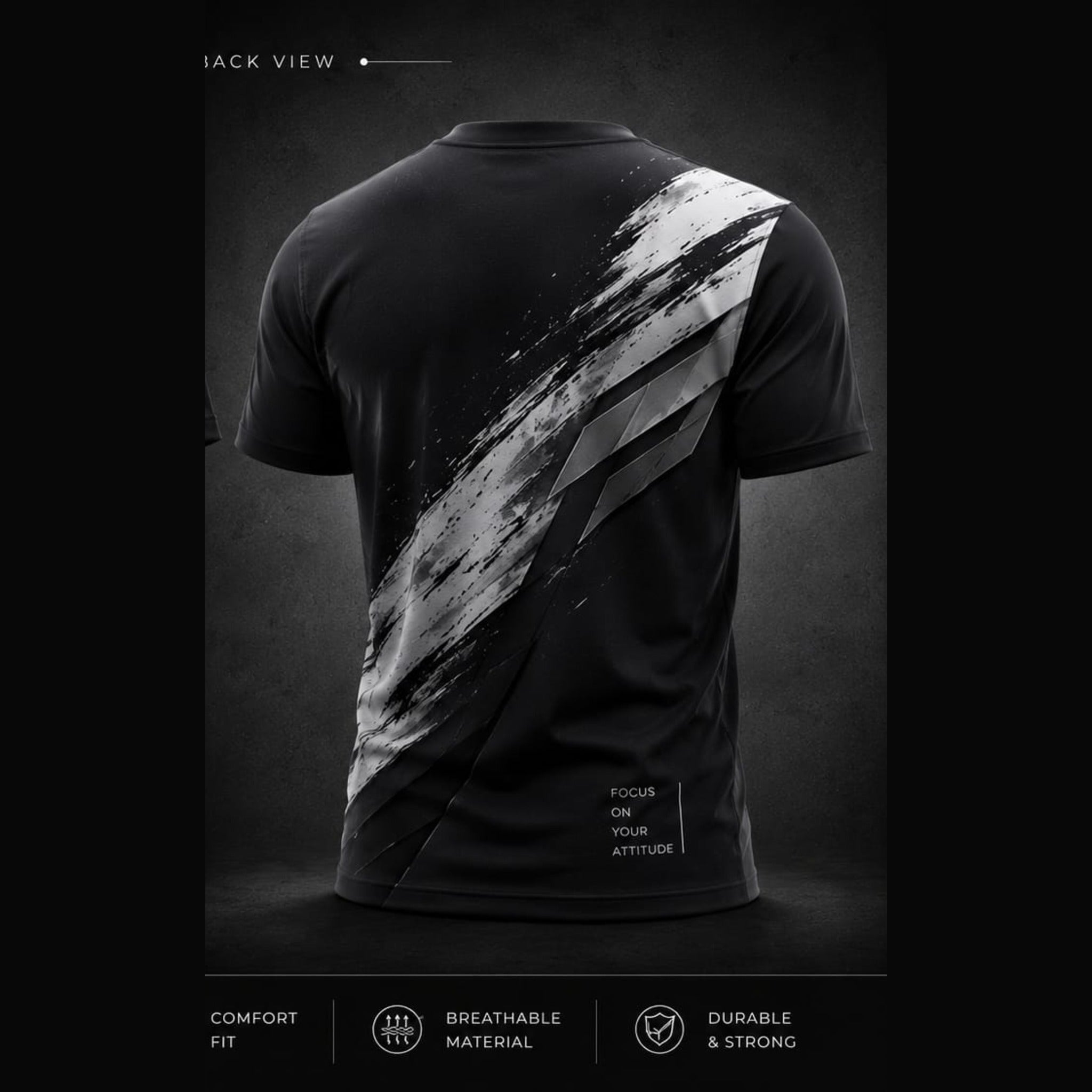 COOLX Active Sports Jersey in black, back
