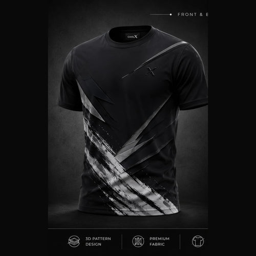 COOLX Active Sports Jersey in black, front