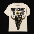 COOLX Wild West T-Shirt in cream, front