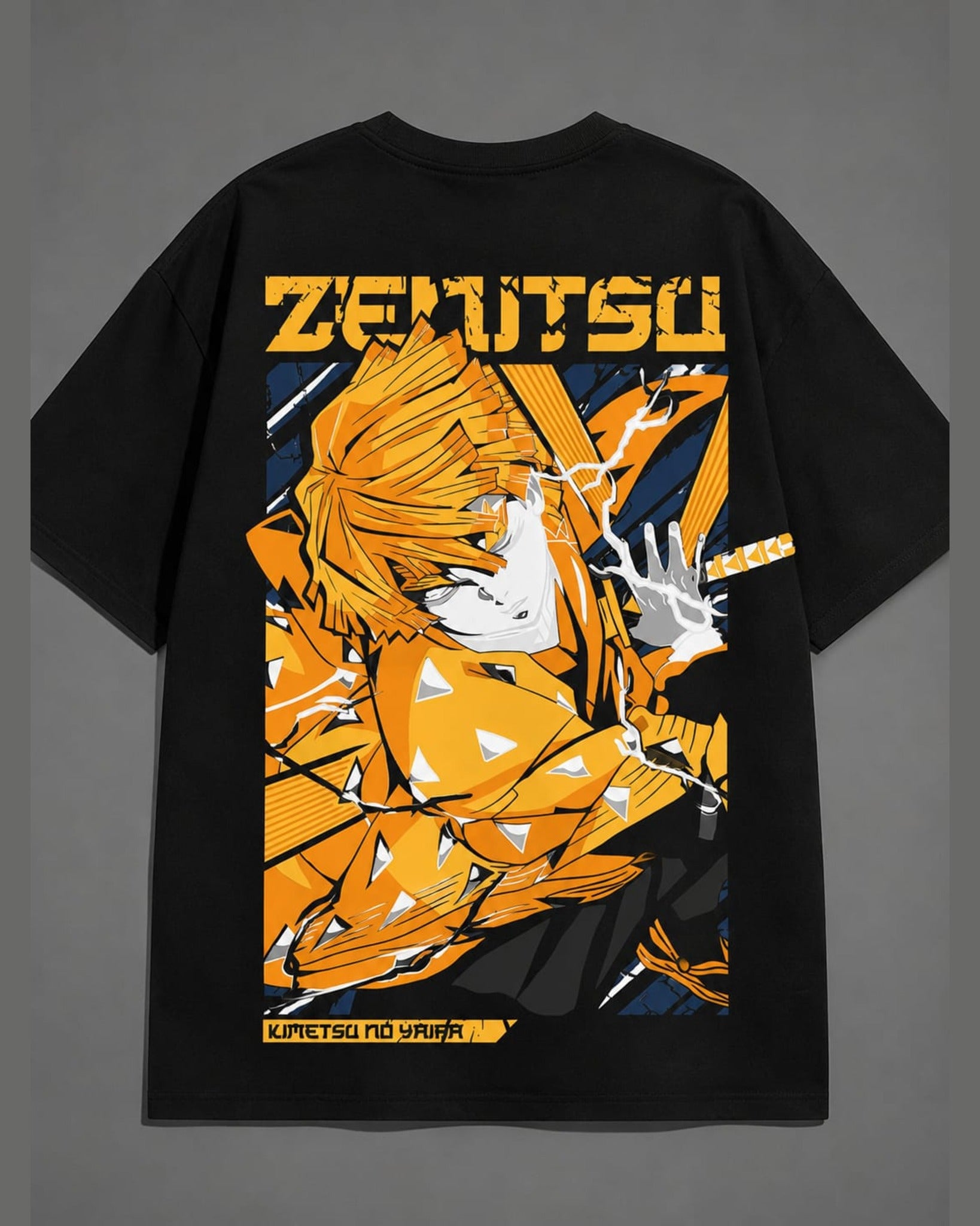 Zenitsu Thunder Anime Back-Print T-Shirt